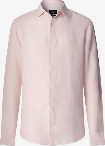 Hackett London Button Up Shirt 'ESS' in Pink: front