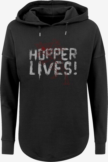 F4NT4STIC Sweatshirt 'Stranger Things Hoppers Live Netflix TV Series' in grau / dunkelrot / schwarz, Produktansicht