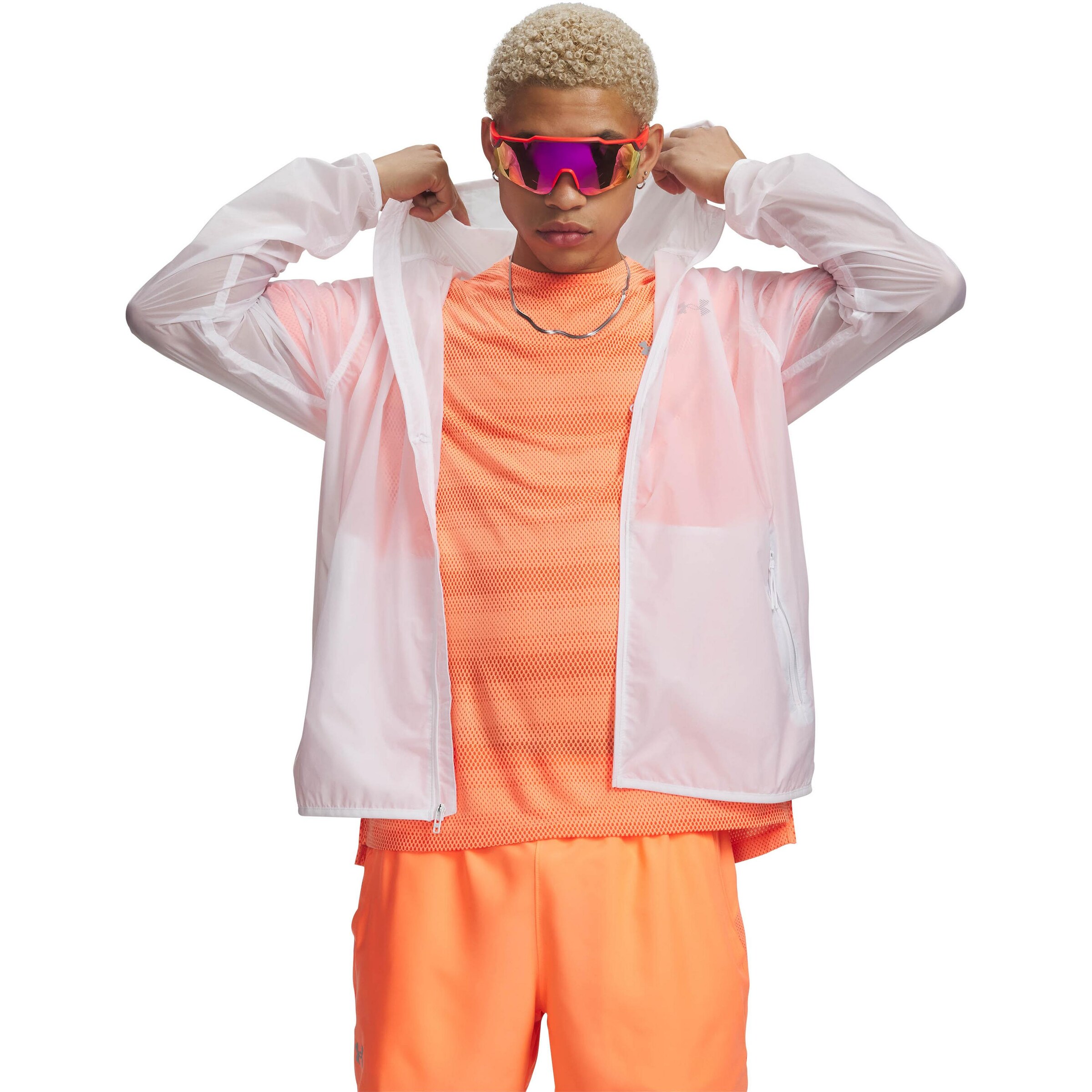 UNDER ARMOUR Athletic Jacket 'VELOCITI PRO LW' in White