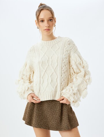 Koton Sweatshirt in White: front