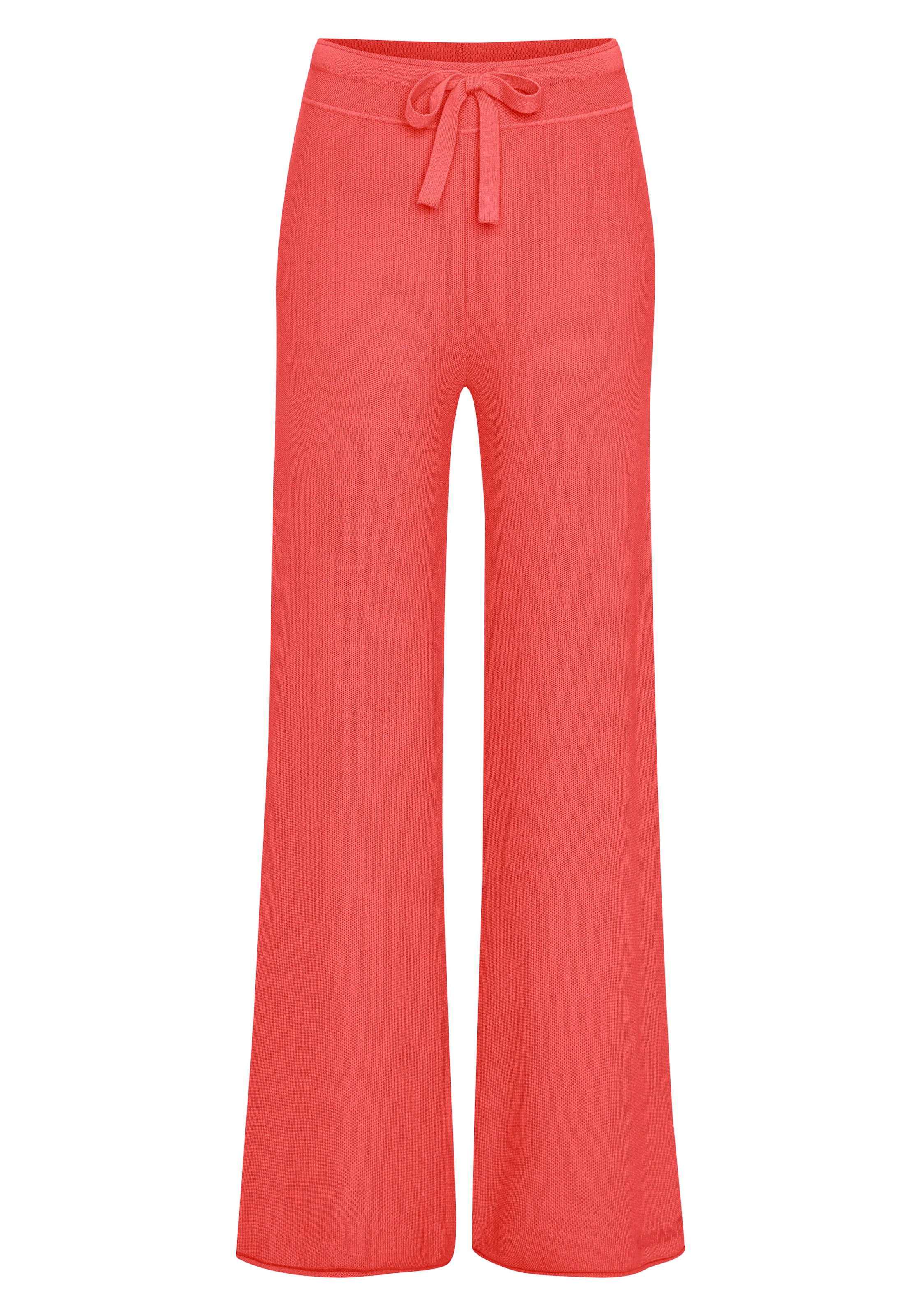 Wide leg Pantaloni de la Elbsand pe roșu: față
