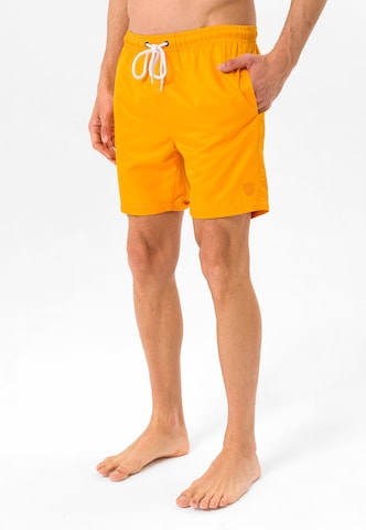 Jimmy Sanders - Bermudas en naranja: frente