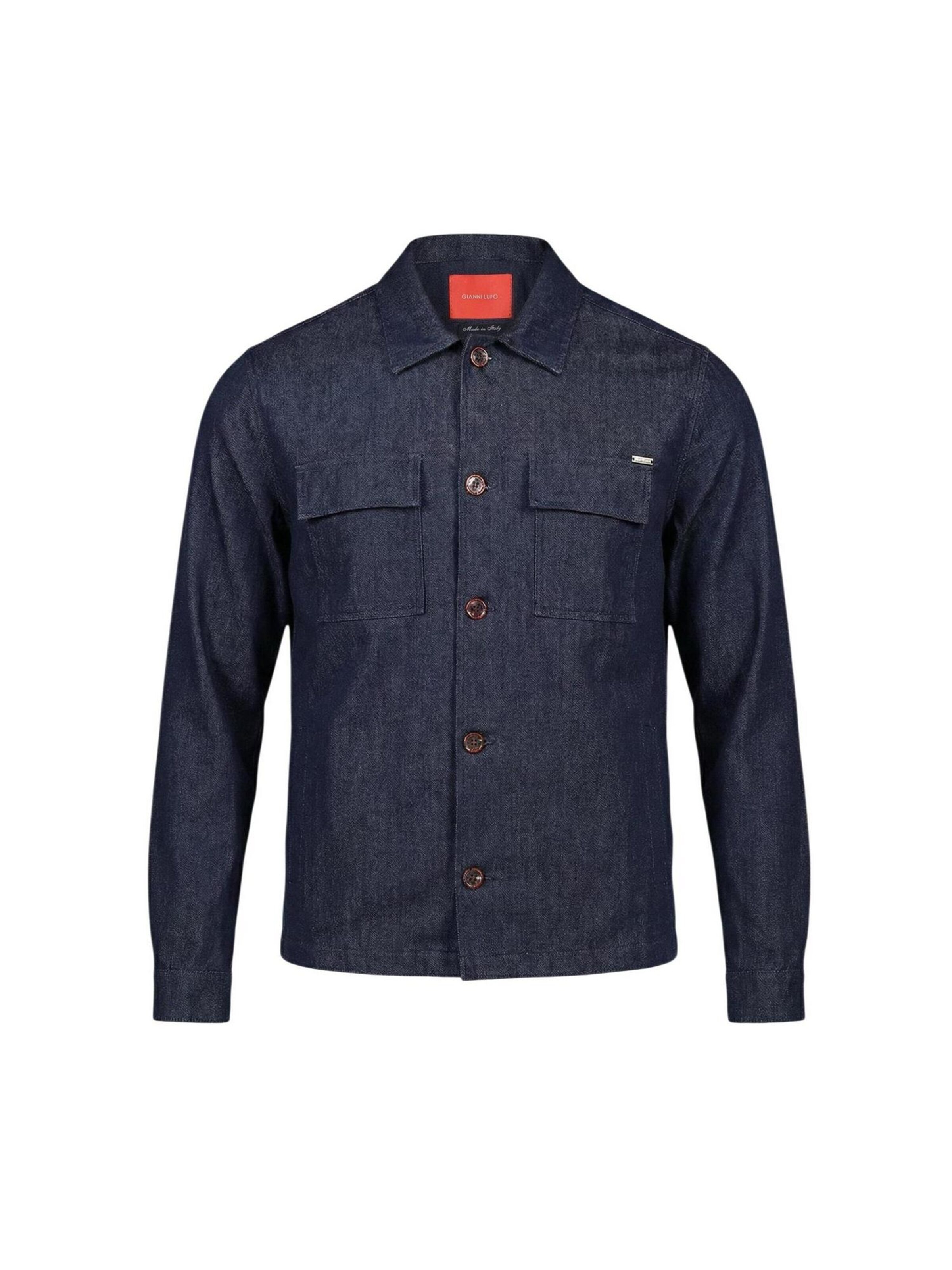 Regular fit Camicia 'GN21822' di Gianni Lupo in blu: frontale