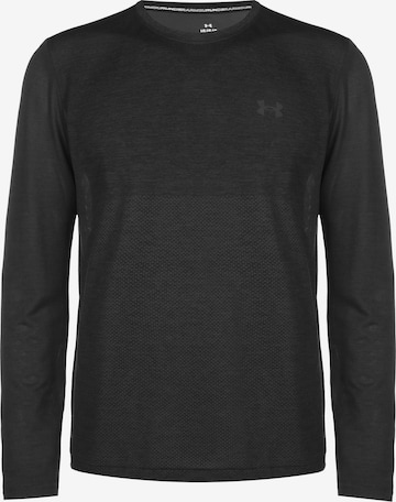 T-Shirt fonctionnel UNDER ARMOUR en noir : devant