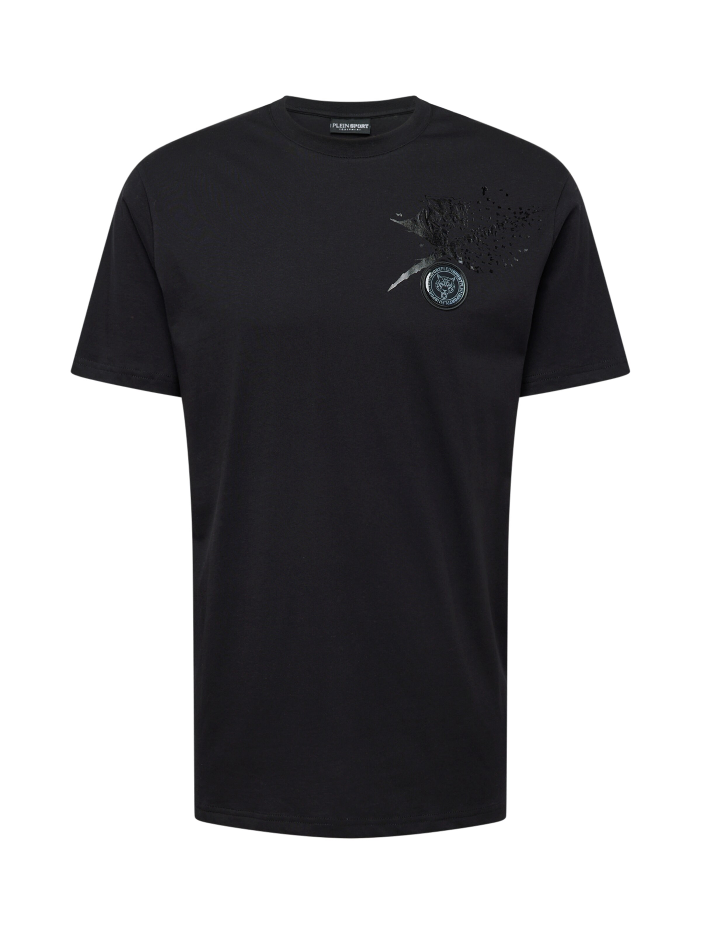 Plein Sport Shirt in Zwart: voorkant