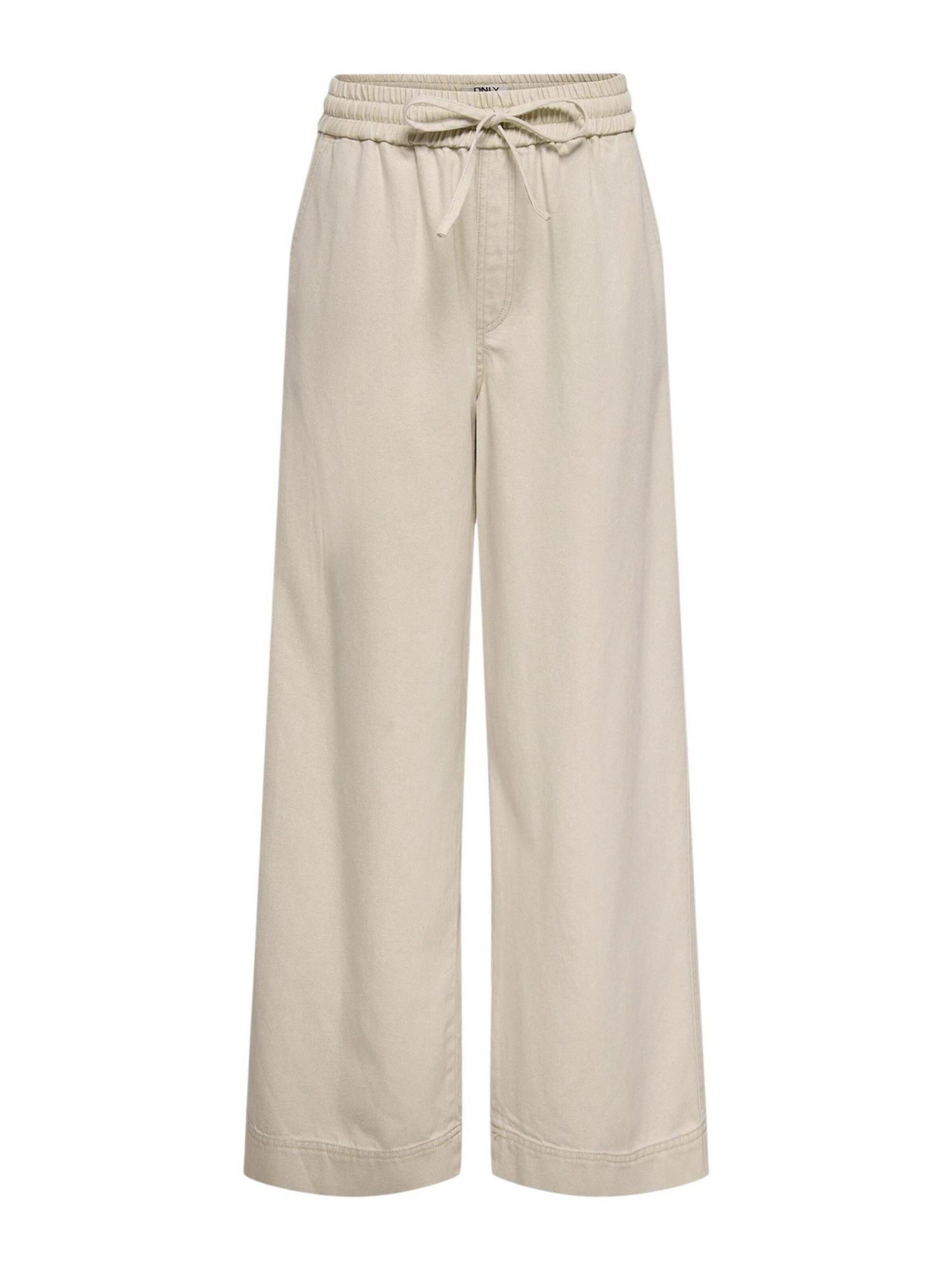 Bootcut Pantaloni 'Onlmaisa Hw Pull-Up Wide Pnt 15367380' di ONLY in beige: frontale