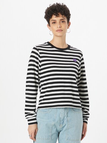 ICHI Shirt 'IHMAE LS' in Schwarz: Vorderseite
