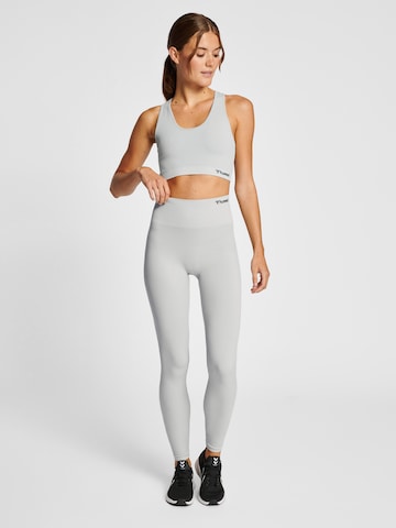 Hummel Skinny Workout Pants 'Rest' in Grey