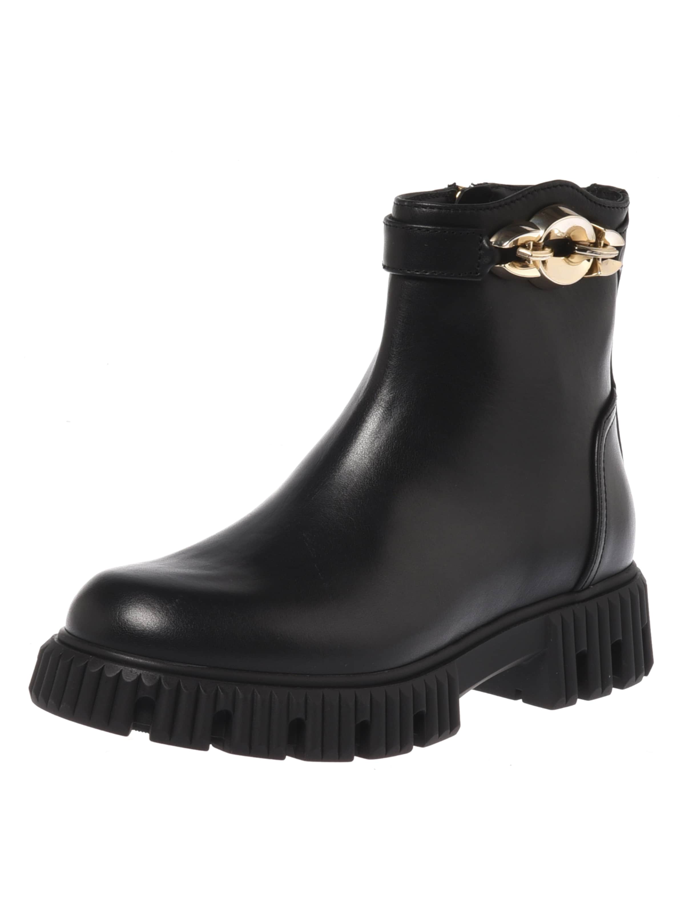 BALDININI Enkellaarsjes in Zwart: voorkant