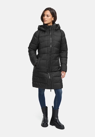 MARIKOO Winter coat 'Kaltnäschen 16' in Black: front