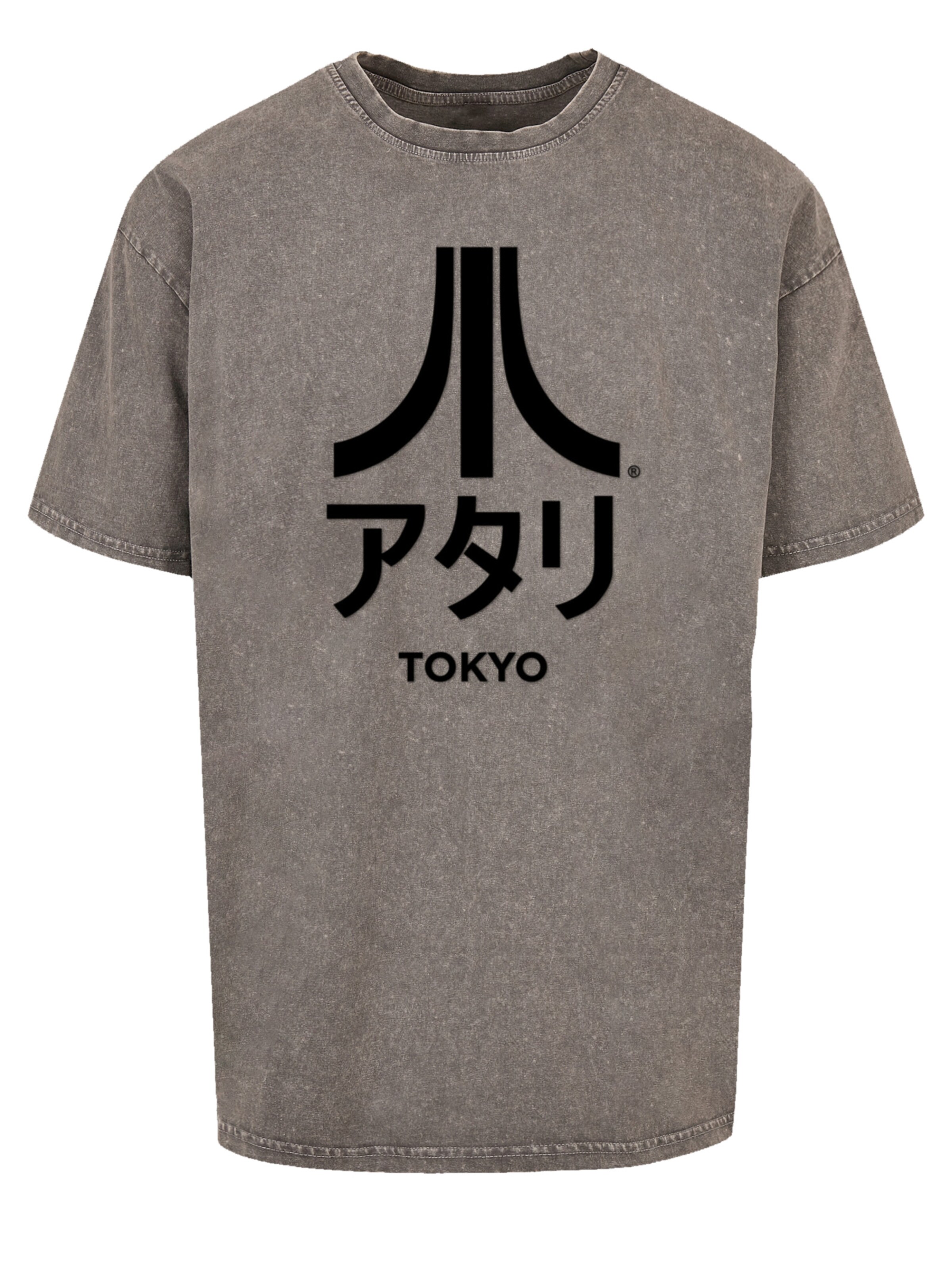 F4NT4STIC Shirt 'Atari Tokyo Arcade Games' in Grey: front