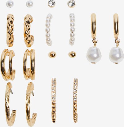 Bershka Parure de bijoux en or / blanc perle, Vue avec produit