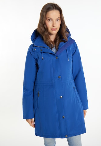 Manteau d’hiver 'Fenia' usha BLUE LABEL en bleu : devant