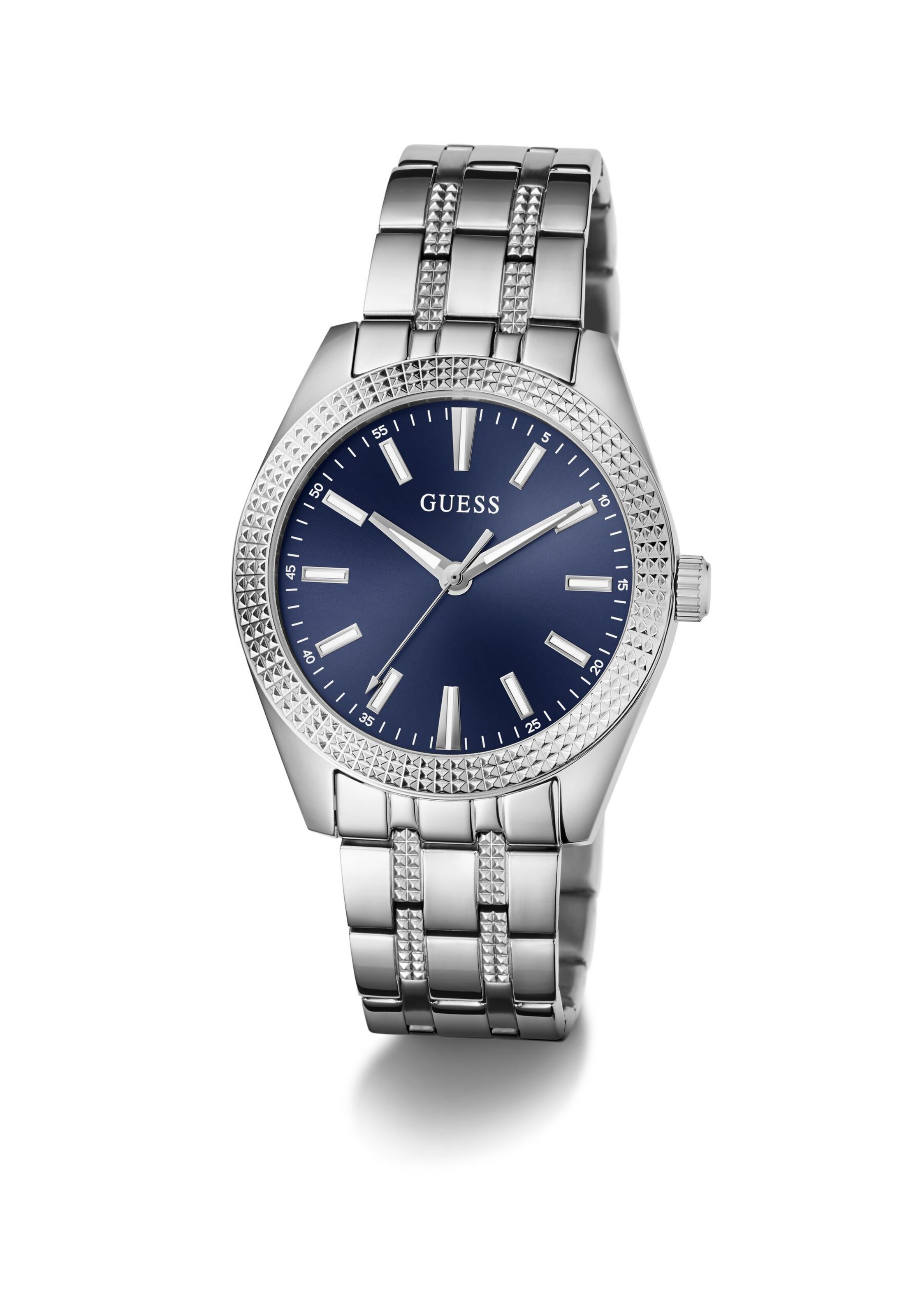 GUESS Analoog horloge ' PERCY ' in Zilver