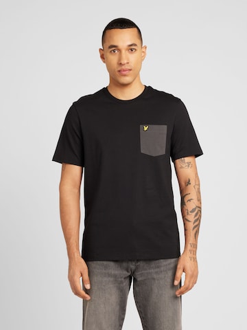 Lyle & Scott T-shirt i svart: framsida
