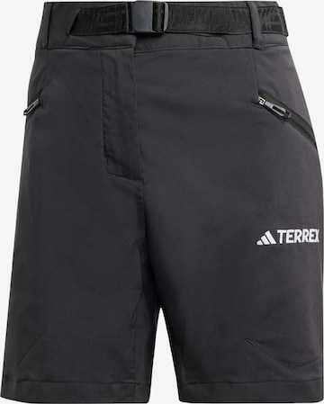 ADIDAS TERREX Regular Outdoorbroek 'Xperior' in Zwart: voorkant