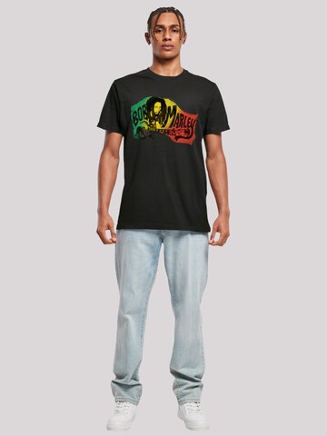 F4NT4STIC Shirt 'Bob Marley ' in Zwart