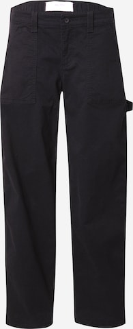 HOLLISTERLoosefit Hlače 'CHASE' - crna boja: prednji dio