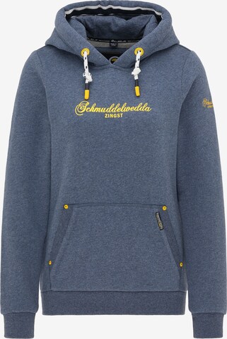 Schmuddelwedda Sweatshirt 'Zingst' in Blau: predná strana