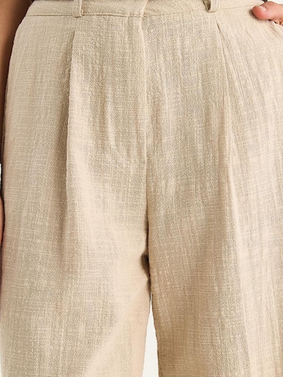Bianco Lucci Calças com pregas em bege, Vista do artigo