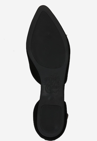 Apple of Eden Ballet Flats with Strap 'BRUNA' in Black