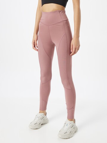 ABOUT YOU Skinny Workout Pants 'Lulu' in Pink: front