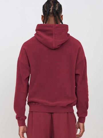 OWN Off With Nature Sweatshirt 'Pile con Cappuccio'‌‌‌‌ in Rot