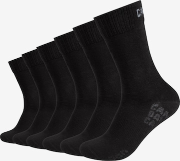 CAMP DAVID Athletic Socks in Black: front