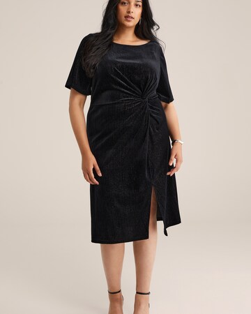 melns WE Fashion Kleita: no priekšpuses