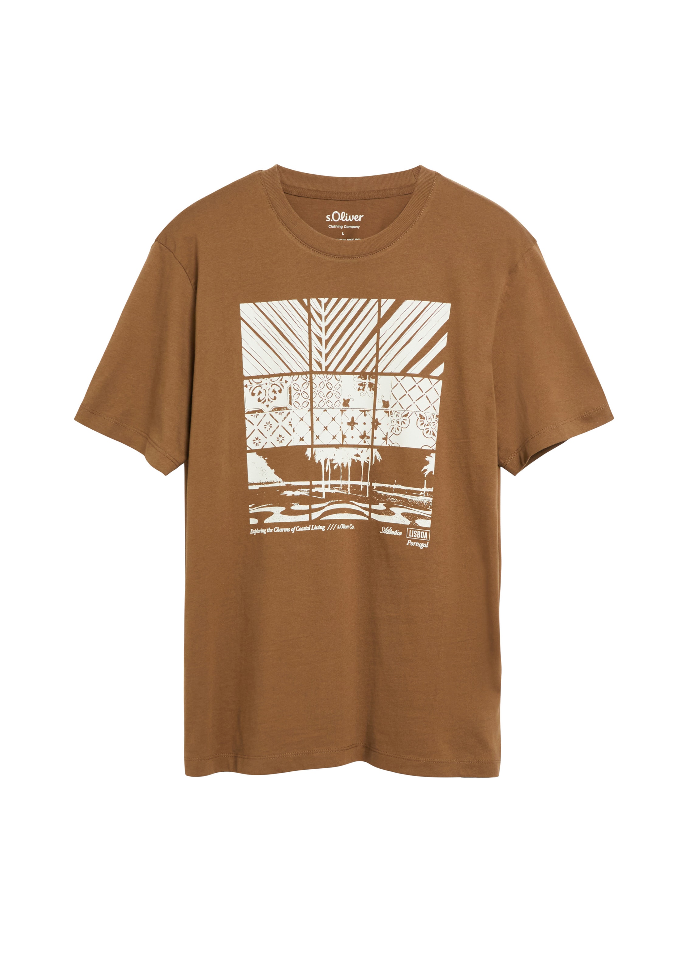 s.Oliver Shirt in Brown: front