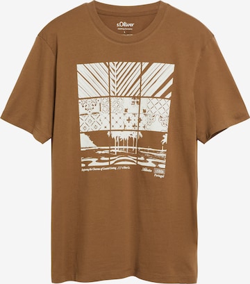 s.Oliver Shirt in Brown: front
