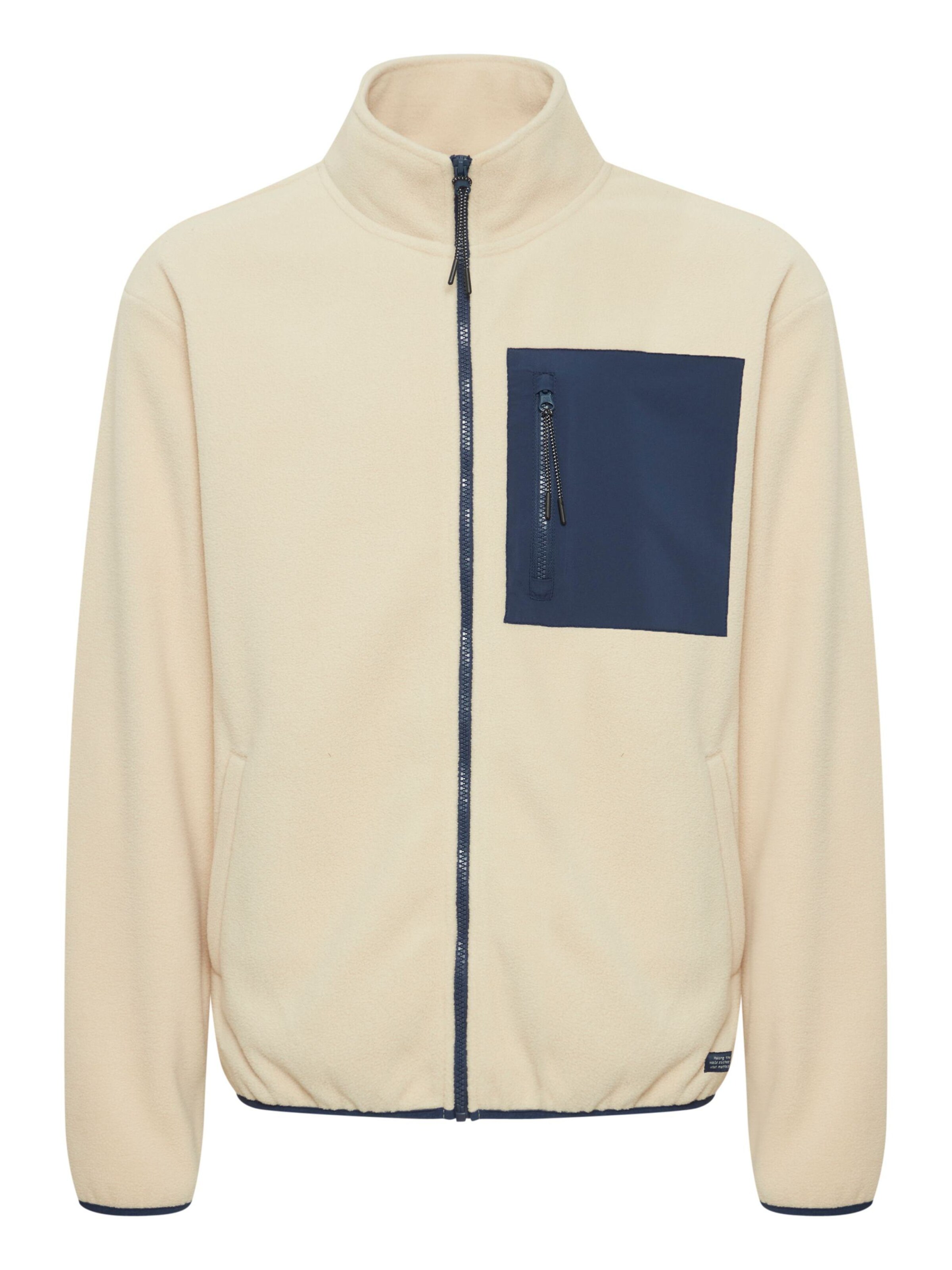 BLEND Fleecejacke in Beige: Vorderseite