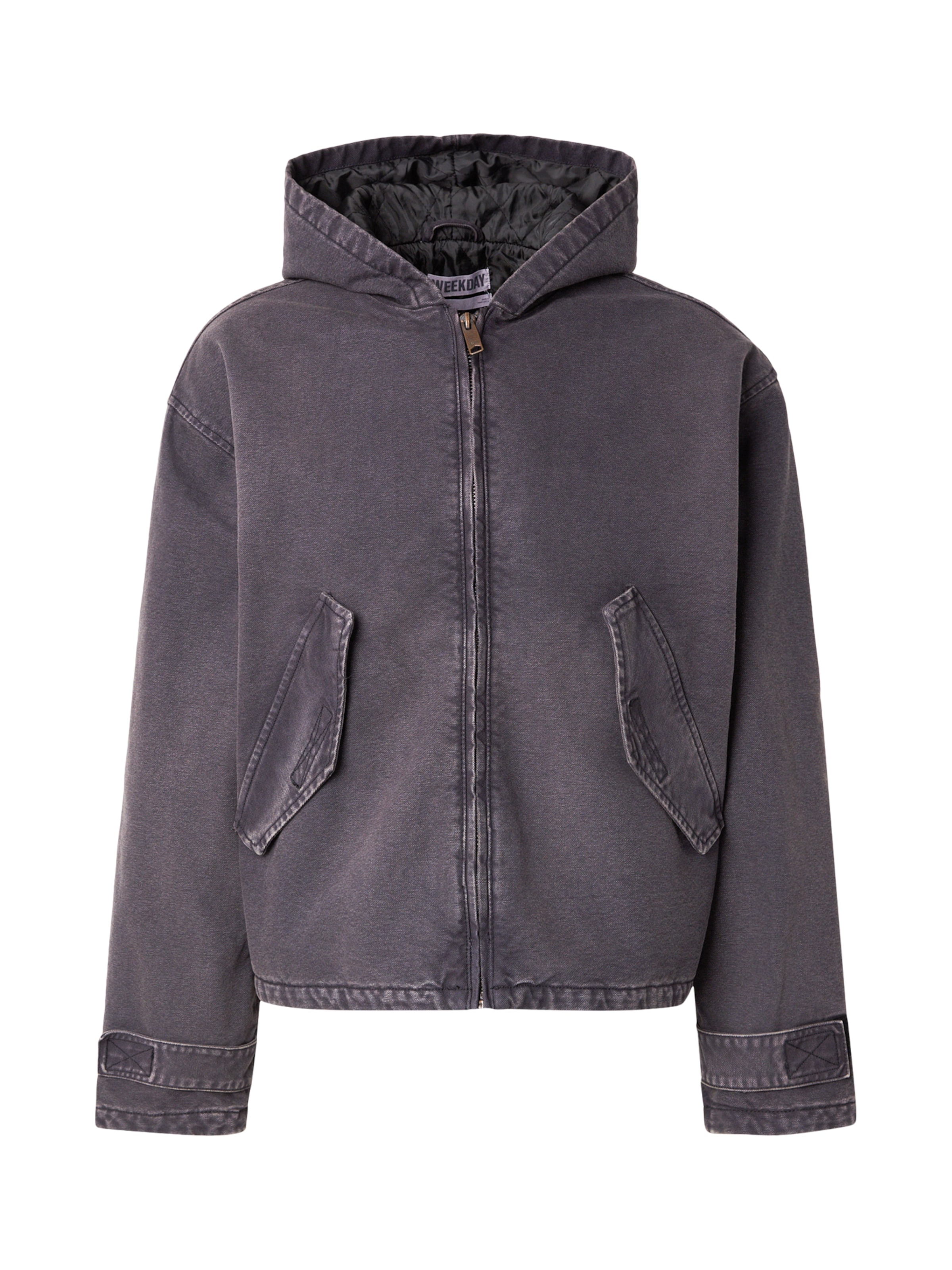 WEEKDAY Between-Season Jacket in Black: front