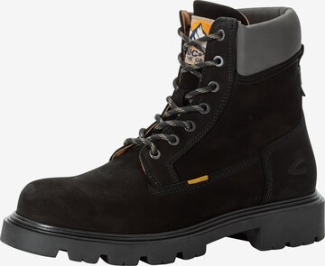 CAMEL ACTIVE Lace-Up Boots in Black: front