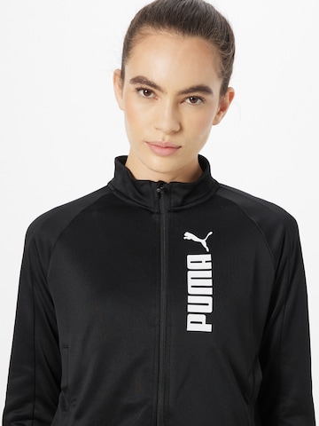 PUMA Sports sweat jacket in Black