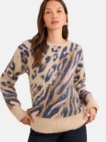 love & roses Πουλόβερ σε μπεζ: μπροστά