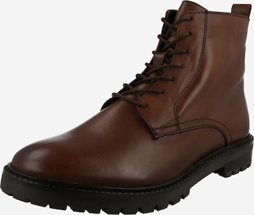ABOUT YOU Lace-Up Boots 'Henning' in Brown: front