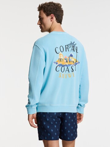 Shiwi Sweatshirt 'Kyle Island' in Blauw: voorkant