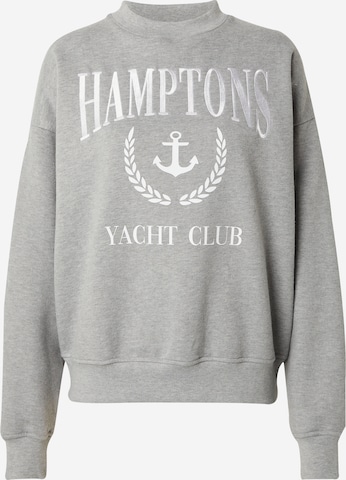 Guido Maria Kretschmer Women Sweatshirt Christine in Grey Graphite Mottled Grey ABOUT YOU