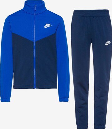Nike Sportswear Tracksuit in Blue: front