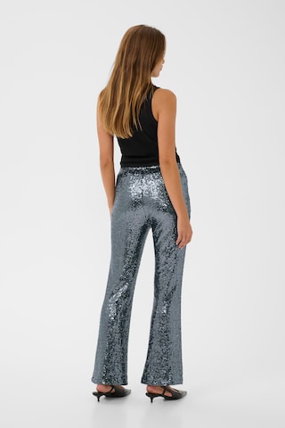 Kaffe Flared Broek 'KALau' in Zilver