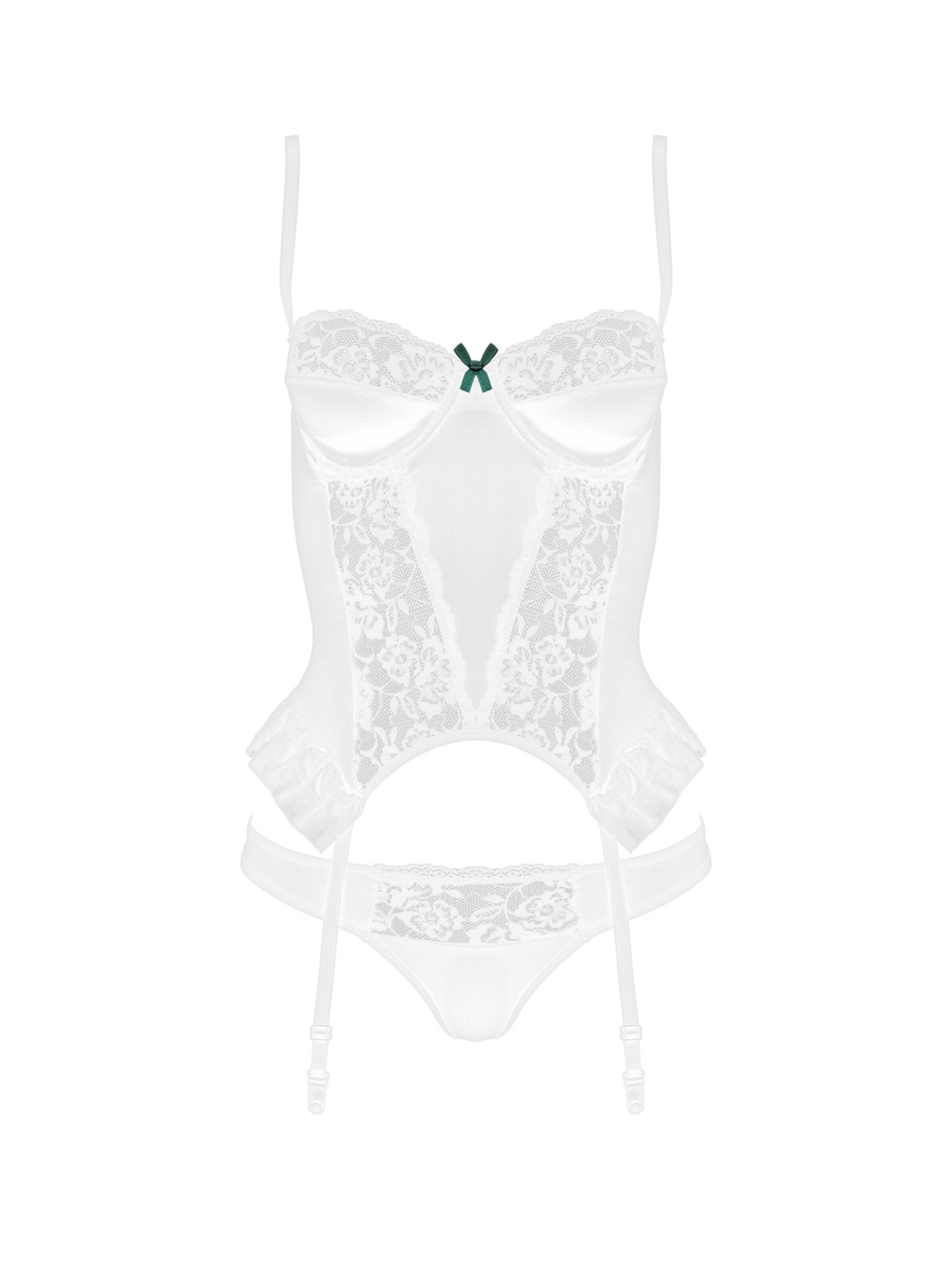 SpaLeXLine Bodysuit 'Lagoon corset' in White