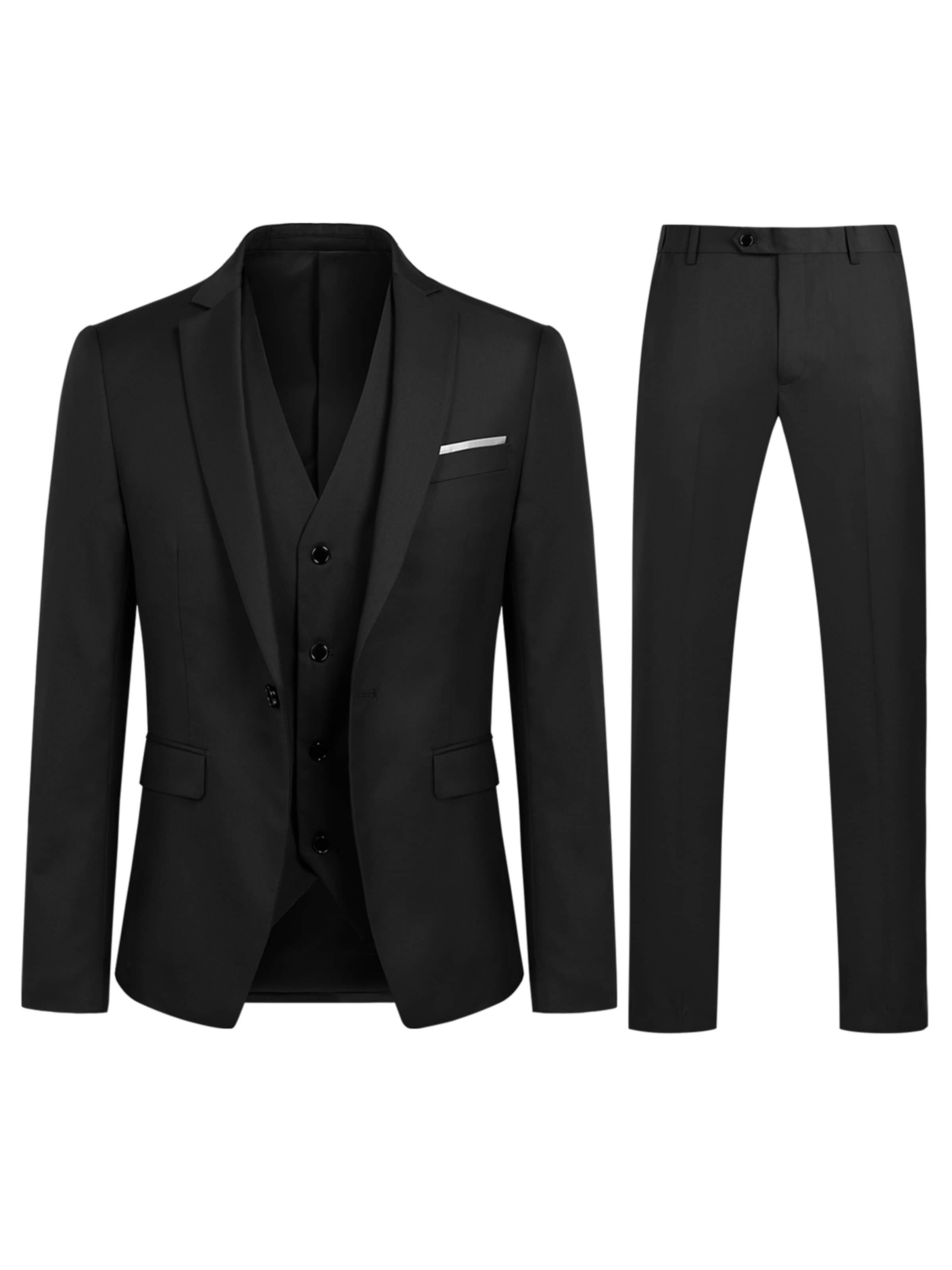 YOUTHUP Suit 'Drittel' in 44/Regular in Black, Item view