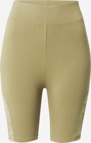 Skinny Leggings Urban Classics en vert : devant