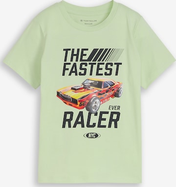 T-Shirt TOM TAILOR en vert : devant