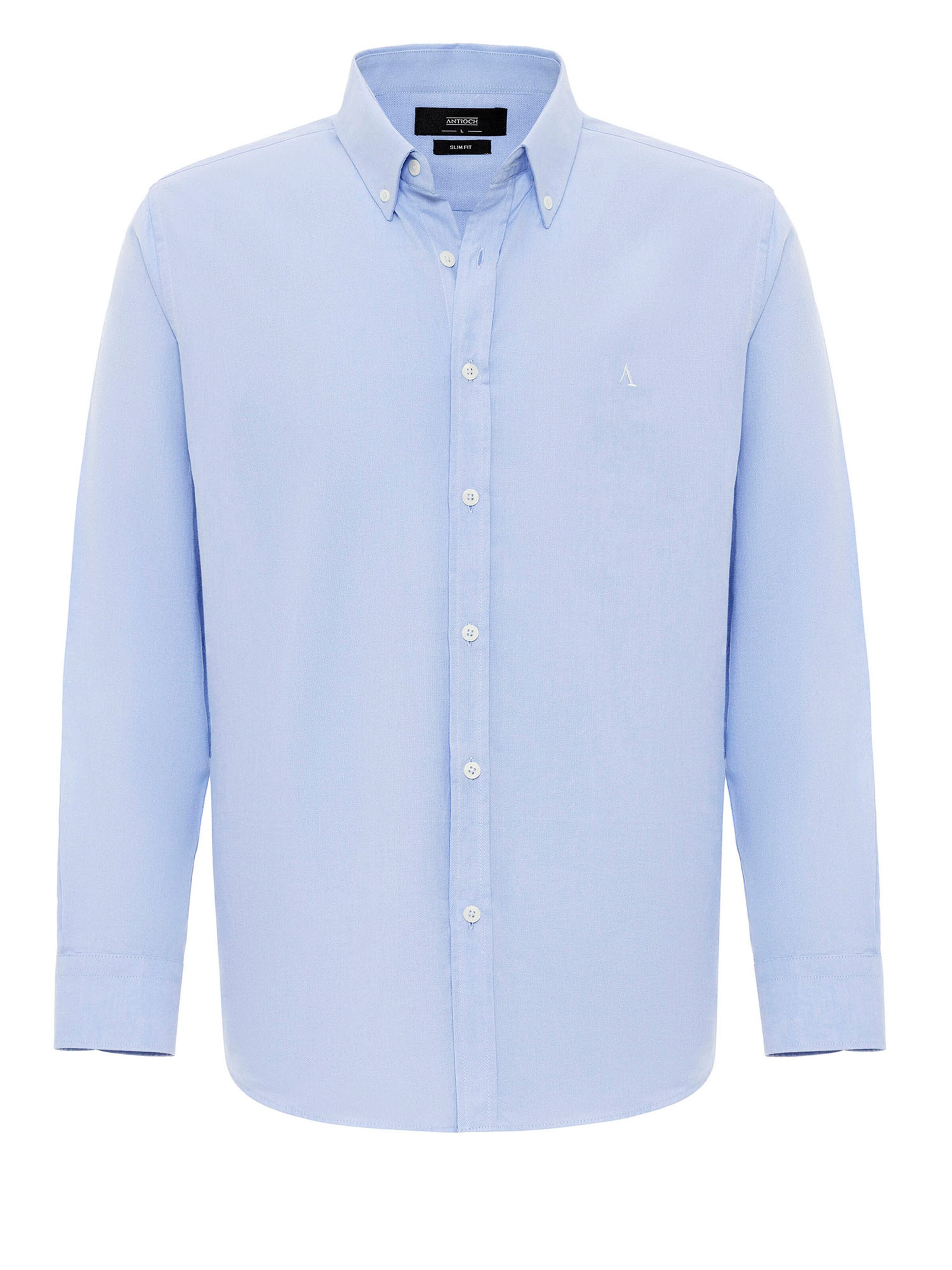Antioch Rovný strih Košeľa - Modrá: predná strana