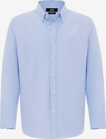 AntiochRegular Fit Košulja - plava boja: prednji dio