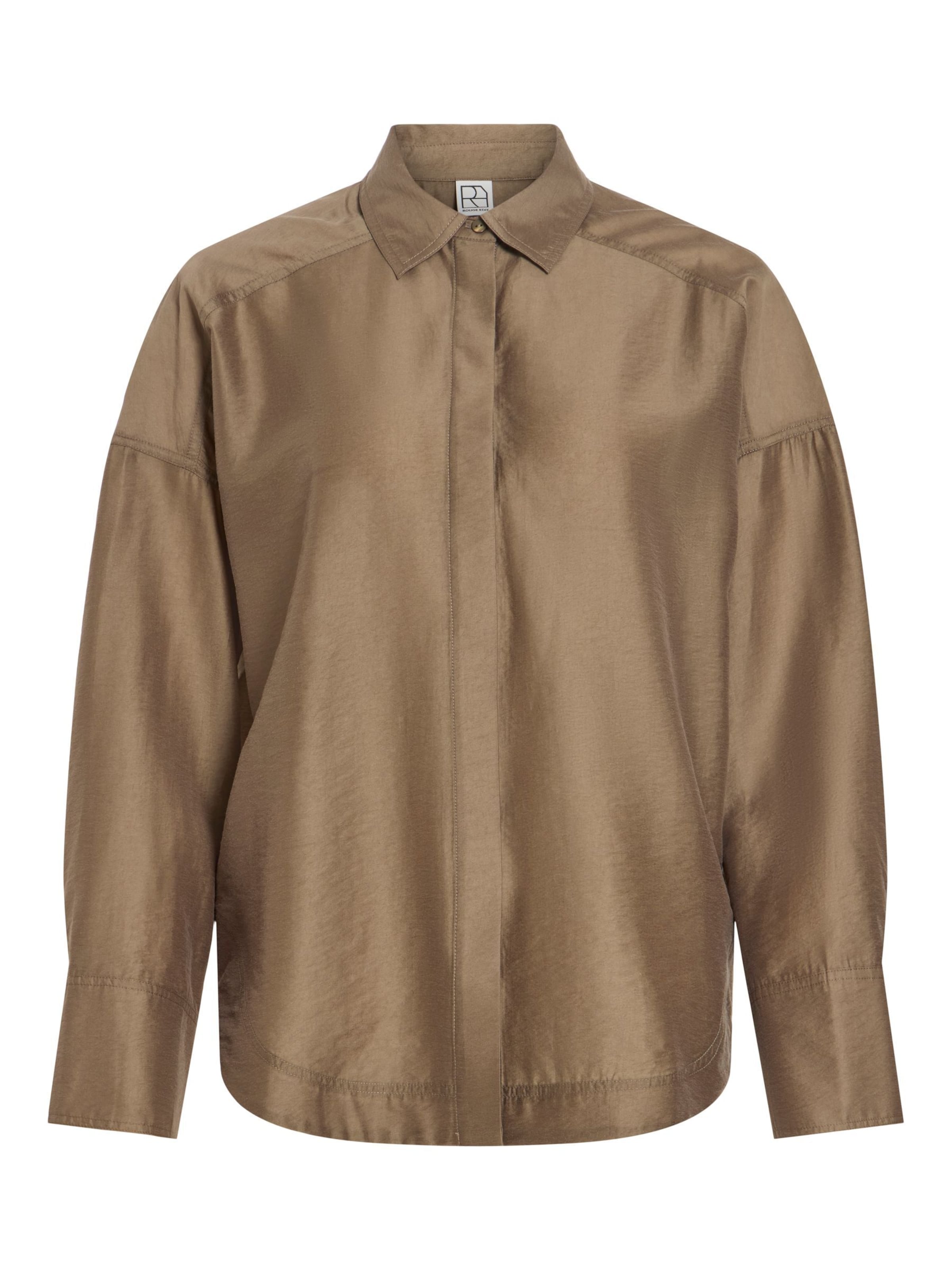 ROUGE EDIT Blouse in Brown: front