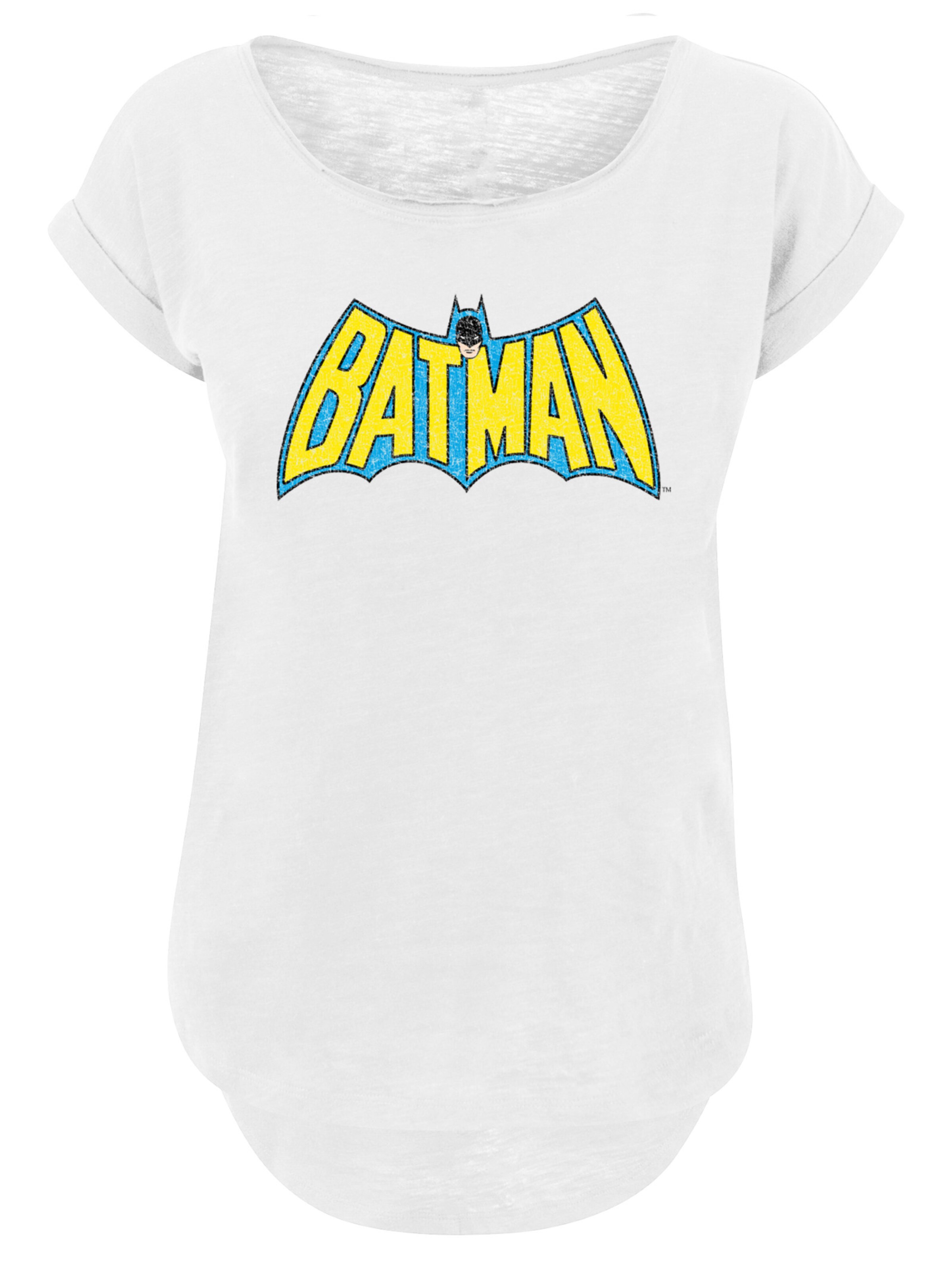 T-shirt 'DC Comics Batman' F4NT4STIC en blanc : devant
