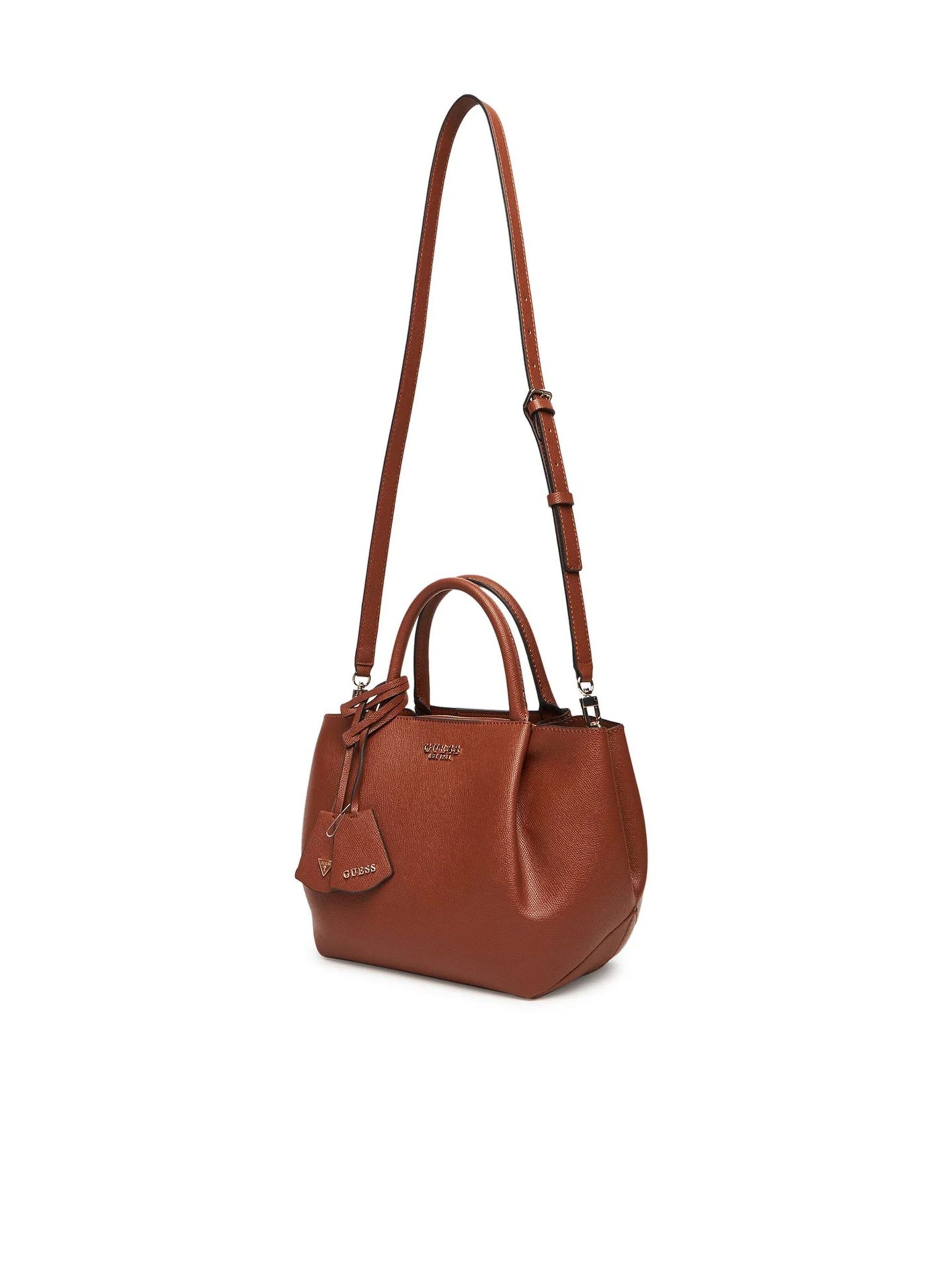GUESS Handbag 'Amorette Girlfriend' in Brown